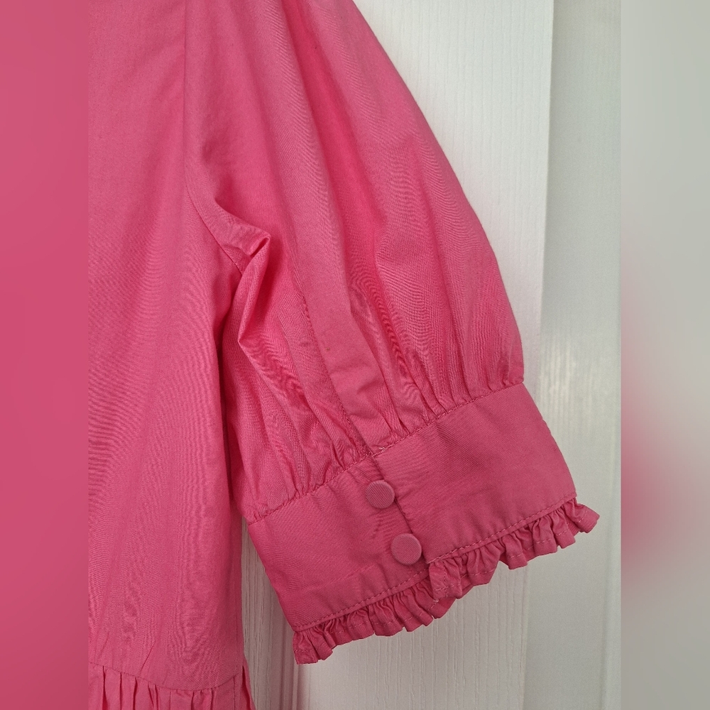 Pink Ruffled Kids Dress - Picture 4 of 14
